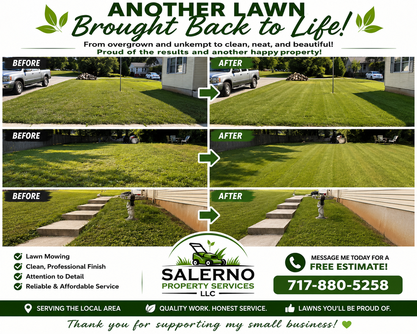Lawn care project photo